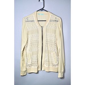 Lace bomber Jacket